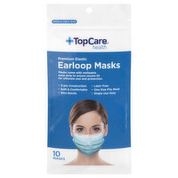 TopCare Earloop Masks, Premium Elastic, Blue