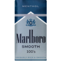 Marlboro Cigarettes, Menthol, Smooth 100's - 20 Each 