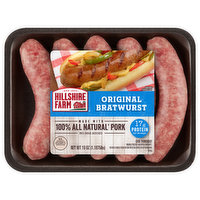 Hillshire Farm Bratwurst, Original - 19 Ounce 