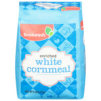 Brookshire's Cornmeal, White, Enriched - 5 Pound 