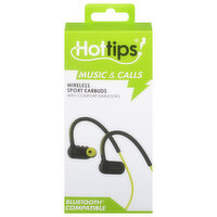 Hottips! Sport Earbuds, Wireless - 1 Each 