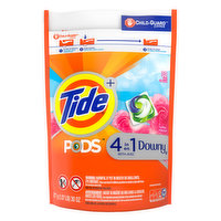 Tide Detergent, Pods, April Fresh, 4 in 1 with Downy - Super 1 Foods