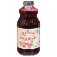 Lakewood Organic Juice, Pure Cranberry - 32 Fluid ounce 