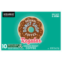 The Original Donut Shop Coffee, Medium Roast, Regular, K-Cup Pods - 10 Each 