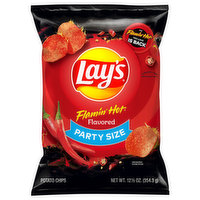 Lay's Potato Chips, Flamin' Hot Flavored, Party Size - 12.5 Ounce 