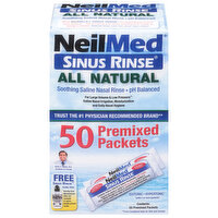 NeilMed Sinus Rinse, All Natural, Premixed Packets