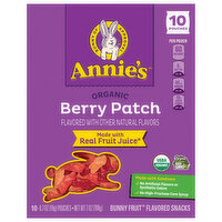 Annie's Fruit Flavored Snacks, Berry Patch, Organic, Bunny - 10 Each 