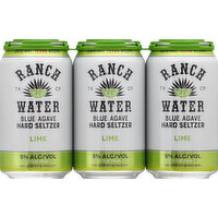 Ranch Water Hard Seltzer, Lime, Blue Agave - 6 Each