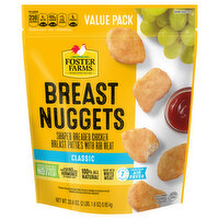 Foster Farms Breast Nuggets, Classic, Value Pack - 33.6 Ounce 