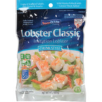 TransOcean Imitation Lobster, Lobster Classic, Chunk Style - 8 Ounce 