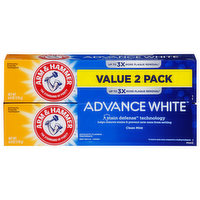 Arm & Hammer Toothpaste, Fluoride Anticavity, Clean Mint, Value Pack - 2 Each 