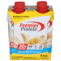 Premier Protein High Protein Shake, Bananas & Cream, 4 Pack