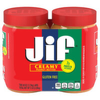 Jif Peanut Butter, Creamy, Twin Pack