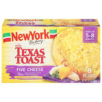 New York Bakery Texas Toast, Five Cheese, Slices - 8 Each 