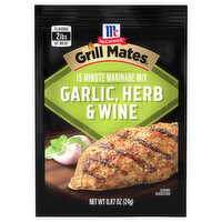 McCormick Grill Mates Garlic, Herb & Wine Marinade Seasoning Mix - 0.87 Ounce 