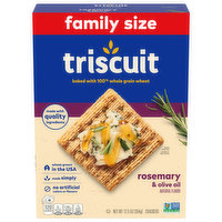 Triscuit Crackers, Rosemary & Olive Oil, Family Size - 12.5 Ounce 