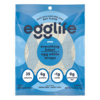 Egglife Egg White Wraps, Everything Bagel - 6 Each