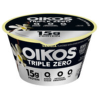 Oikos Triple Zero Vanilla Blended Greek Yogurt - 5.3 Ounce 