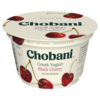 Chobani Yogurt, Nonfat, Greek, Black Cherry on the Bottom - 5.3 Ounce 