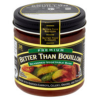 Better Than Bouillon Vegetable Base, Seasoned, Premium - 8 Ounce 