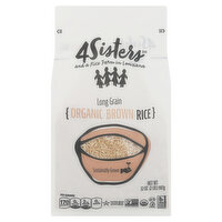 4Sisters Brown Rice, Organic, Long Grain - 32 Ounce 