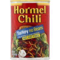 Hormel Chili, No Beans, 98% fat free, Turkey - 15 Ounce 