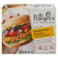 Dr. Praeger's Veggie Burgers, Gluten Free, Mushroom Risotto