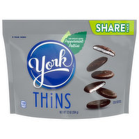 York Peppermint Patties, Dark Chocolate Covered, Thins, Share Pack - 7.2 Ounce 