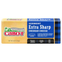 Cabot Creamery Cheddar Cheese, Vermont, Extra Sharp - 8 Ounce 