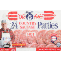 Purnell's Patties, Country Sausage, Hot - 24 Each 