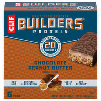 Clif Protein Bars, Chocolate Peanut Butter - 6 Each