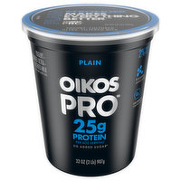 Oikos Yogurt, Cultured, Ultra-Filtered Milk, Plain - 32 Ounce 