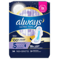 Always Pads, Ultra Thin, Flexi-Wings, Extra Heavy Overnight