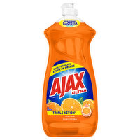Ajax Dish Liquid/Hand Soap, Orange, Triple Action - 28 Ounce 
