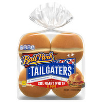 Ball Park Buns, Gourmet, White, XL - 8 Each