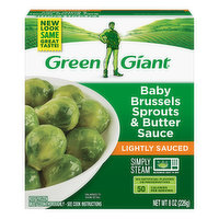 Green Giant Baby Brussels Sprouts & Butter Sauce, Lightly Sauced - 8 Ounce