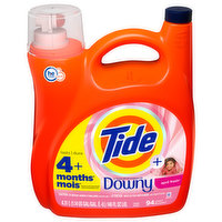 Tide + Detergent, HE Turbo Clean, April Fresh - 146 Fluid ounce 