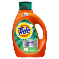 Tide Plus Febreze Freshness Botanical Rain Liquid Laundry Detergent, 84 fl oz, 59 Loads, HE Compatible