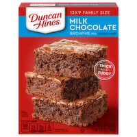 Duncan Hines Brownie Mix, Milk Chocolate, Family Size - 18 Ounce 