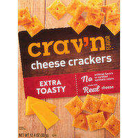 Crav'n Flavor Cheese Crackers, Extra Toasty - 12.4 Ounce 