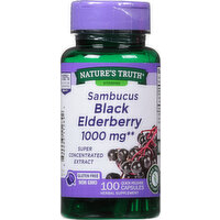 Nature's Truth Sambucus Black Elderberry, 1000 mg, Quick Release Capsules