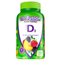 Vitafusion Vitamin D3, Gummies, Natural Peach & Berry Flavors - 150 Each 