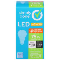 Simply Done Light Bulb, LED, Soft White, 11 Watts - 1 Each 