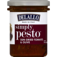 Delallo Pesto, Sun-Dried Tomato & Olive - 6.35 Ounce 