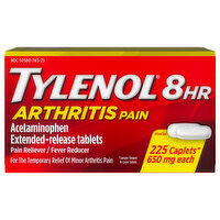 Tylenol Arthritis Pain, 8 Hr, 650 mg, Caplets - 225 Each 