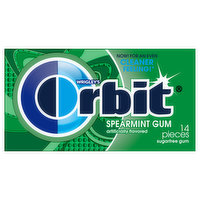 Orbit Gum, Sugarfree, Spearmint - 14 Each 