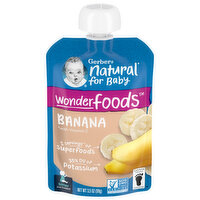 Gerber Banana, Wonderfoods, Sitter 2nd Foods - 3.5 Ounce 