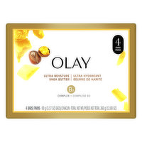 Olay Bar Soap, Ultra Moisture Shea Butter, 4 Pack - 4 Each