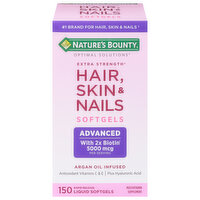 Nature's Bounty Hair, Skin & Nails, Extra Strength, 5000 mcg, Advanced, Rapid Release Liquid Softgels - 150 Each 