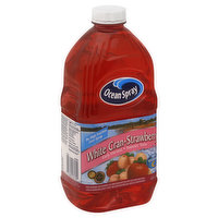 Ocean Spray Juice Drink, White Cran-Strawberry - 64 Ounce 